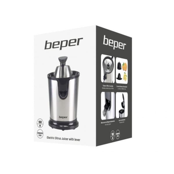 Presse Agrumes BEPER 160W Inox (P102EST010) Presse Agrumes BEPER 160W Inox (P102EST010)